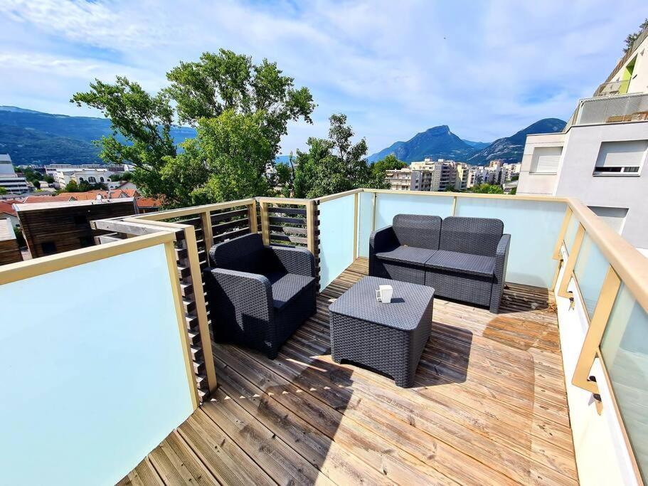Grand Appartement Avec Vue Magnifique - Vercors - Une Experience Unique - Wifi Gratuit Grenoble Luaran gambar